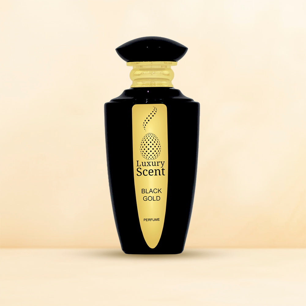 Product image of black gold perfume spray.