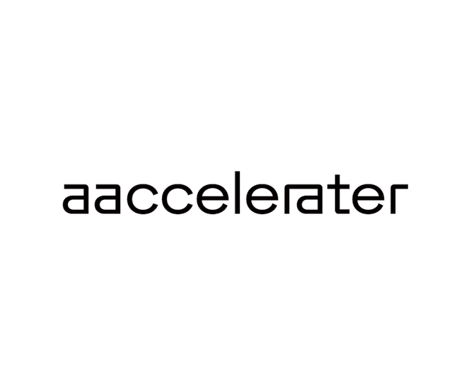 Official logo of aaccelerater.com.