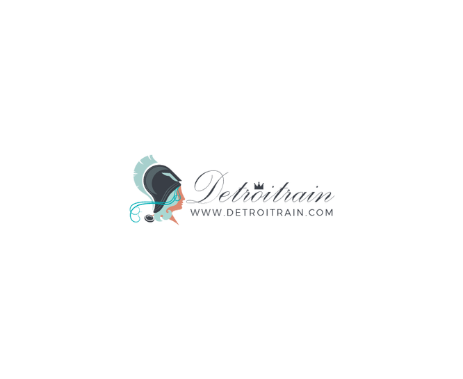 Official logo of detroitrain.com.