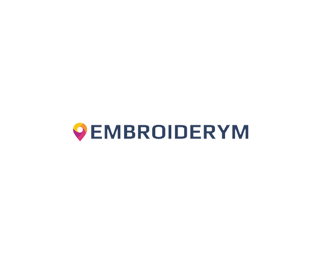 Official logo of embroiderym.com.
