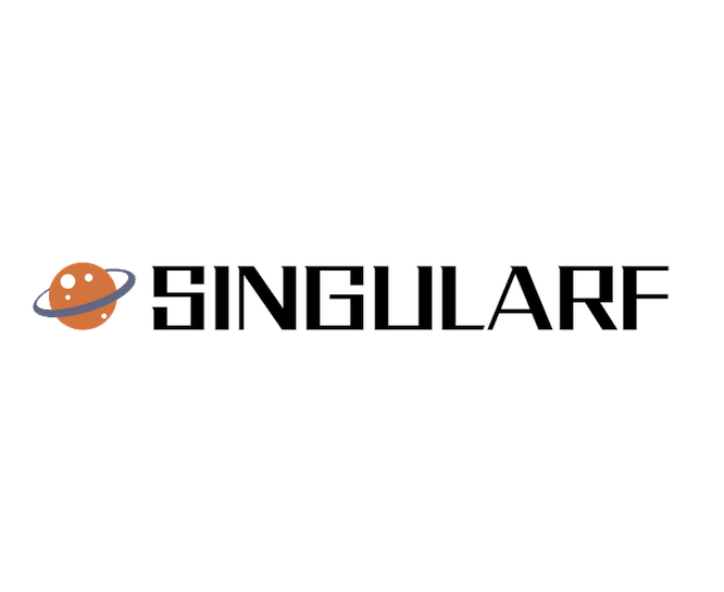 Official logo of singularf.com.